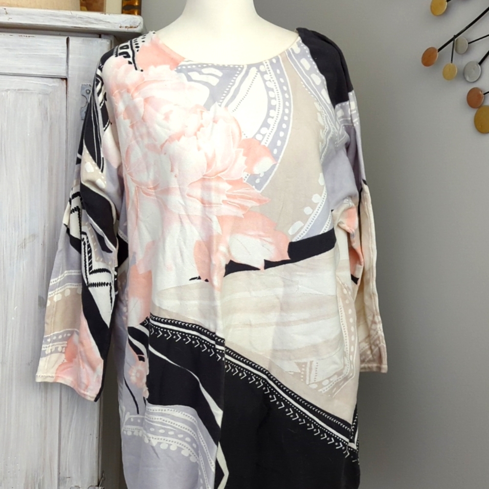 Chico's Top Print Size 16/18